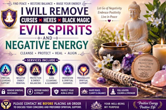 remove curses hexes evil spirit negative energy