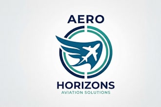 create wonderful aviation logo for you in one day