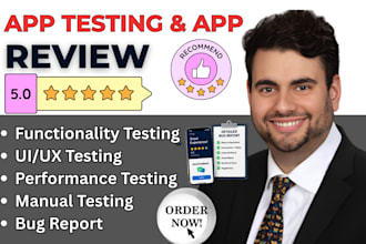 do QA testing, app testing, website testing, and ios app review