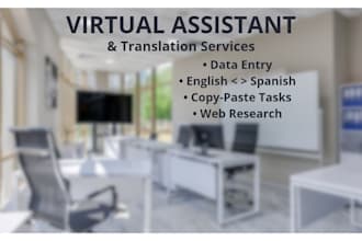 be your virtual assistant or spanish translator