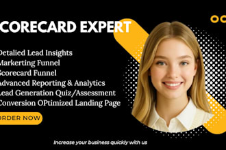 build high converting scoreapp quizzes,scorecards, landing pages and lead gen