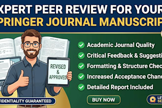 provide expert peer review for your springer journal manuscript