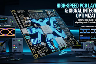 create high speed pcb layout with signal integrity optimisation