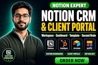 notion workspace notion crm notion dashboard notion client portal notion expert