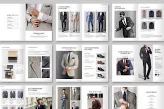 design editable canva fashion product catalog presentation, apparel lookbook