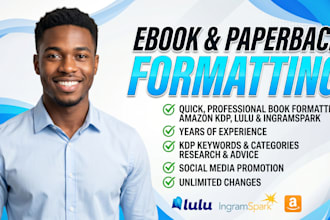 format your book for paperback and hardcover amazon kindle