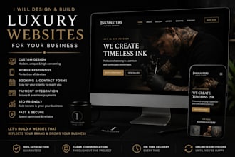 design a luxury website for your business