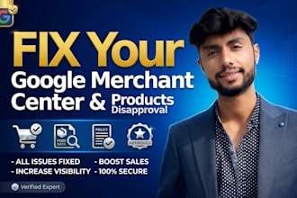 provide complete google shopping and merchant center solution to increase sales