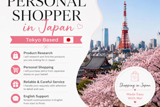 be your personal shopper in japan