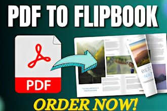 convert pdf to flipbook or digital flip book magazine and deliver fast
