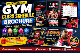 design gym class schedules and fitness center timetables