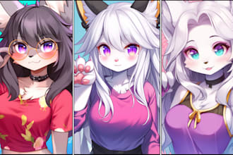 draw furry art, fursona, furry pfp, furry oc and anthro art, sfw