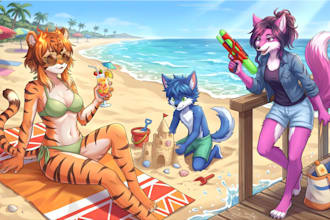 draw furry art, fursona, furry pfp, furry oc and anthro art, sfw