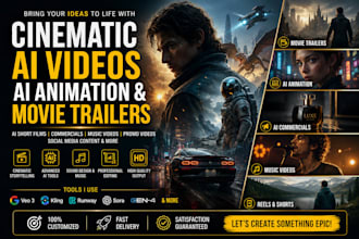 create realistic ai videos, cinematic ai videos, and ai movie trailers