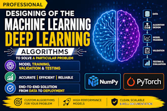 develop machine learning deep learning algorithms for ai projects
