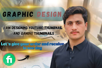 design viral youtube thumbnails and gaming thumbnail