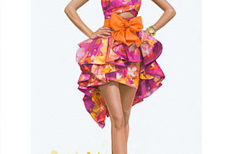 create a simple fashion illustration