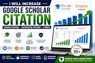 increase google scholar citation, scopus citation, backdated citation, h index