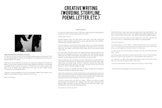 creative writing and translation in english and indonesian