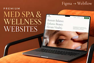 design a premium med spa website in webflow