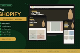 be your expert shopify developer in theme customization