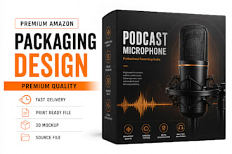 do amazon packaging box design and product packaging design