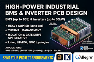 do high power industria bms pcb inverter layout hg