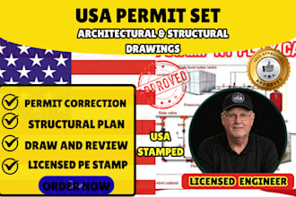 licensed structural engineer for permit drawings in washington az ga for permit