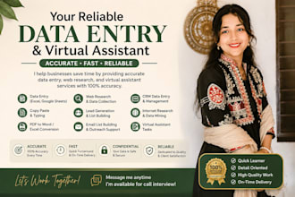 do data entry, lead generation, web research, and virtual assistant tasks