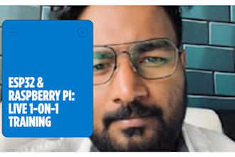 teach esp32 or raspberry pi iot in a live 1 on 1 online session