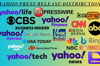 do yahoo finance press distribution to yahoo sites and write PR
