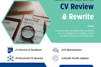 review and rewrite your CV for you