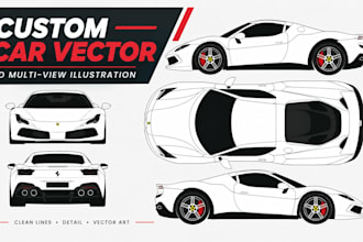 create custom car vector illustrations