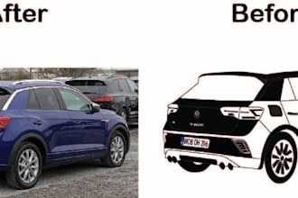 create custom car vector illustration from photo