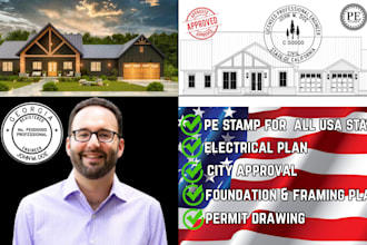 licensed pe stamp andarchitectural review for residential and commercial project
