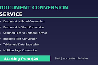 convert PDF to excel or word accurately and fast