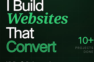 create modern and professional website for your business