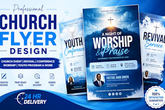 design church flyer, church event flyer and church poster design