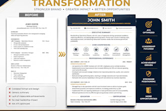 write an executive resume for director vp and c level leaders
