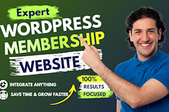 design wordpress learndash online course and membership website