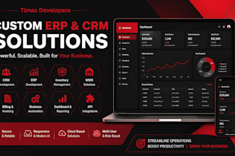 develop custom erp CRM wms inventory and billing software