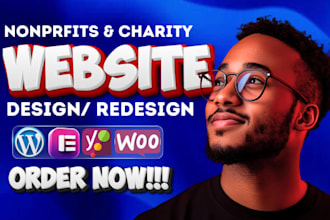nonprofit website charity website non profit 501c3 donation website wix wordpres