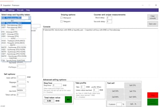 build fast dex sniper bot for solana, eth, bsc