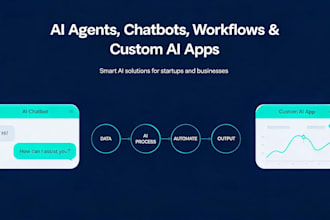 build ai agents, chatbots, workflows, custom ai apps and full stack ai solutions