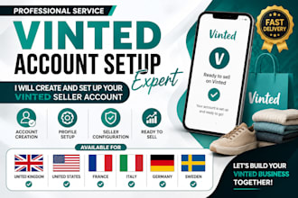 create and verify your vinted seller account for UK USA france italy germany dpo