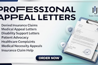 write medical appeal and insurance claim letters