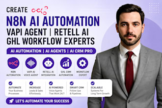 create n8n ai automation, vapi agent, retell ai, ghl workflow experts ai CRM pro