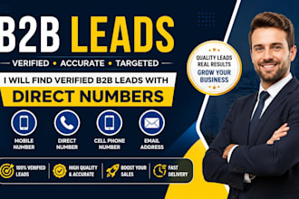 find verified b2b leads with direct numbers, mobile number, cell phone number