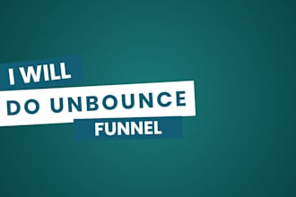 create unbounce funnel, unbounce landing page, sales funnel