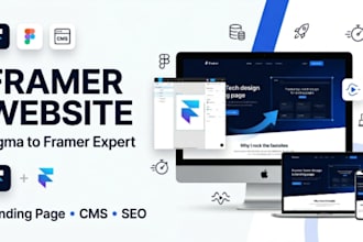 develop framer website, figma to framer landing page
